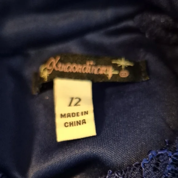 Xtraordinary Blue and White Ruffled Tiered Sundress - Picture 2 of 10